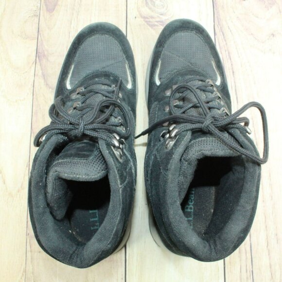 LL Bean Black Suede Lace Up Insulated Waterproof Hiking Boots Size 11.5 M main image 7